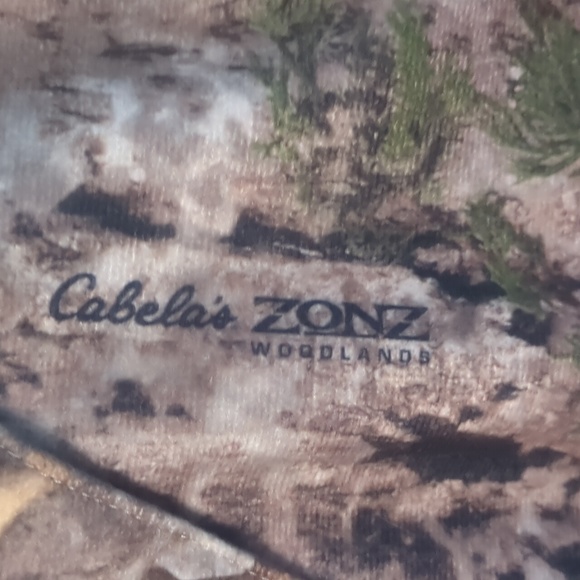 CABELA'S* dry fit camo jacket lined 6pckt zip/snap front dbl placket visor hood - Picture 5 of 16